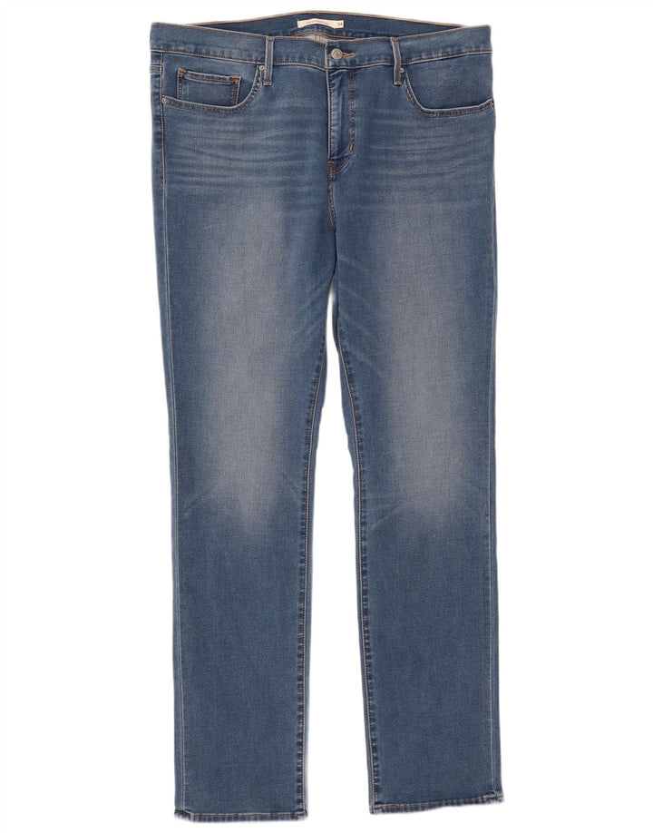 Levi's Womens 312 Shaping Slim Jeans W34 L32 Blue Cotton