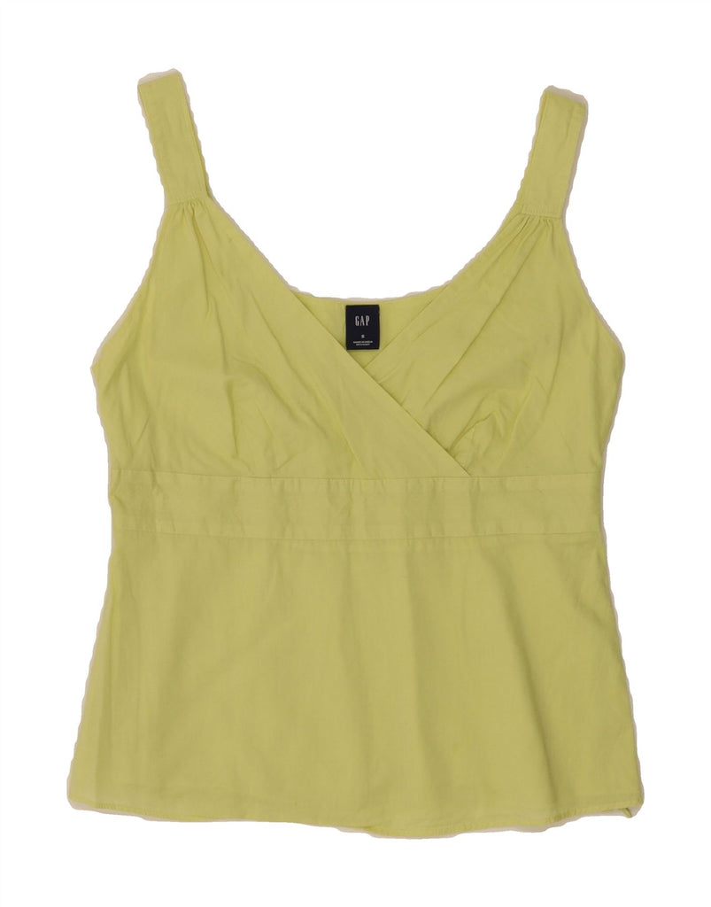 GAP Womens Sleeveless Blouse Top UK 8 Small Yellow Vintage Gap and Second-Hand Gap from Messina Hembry 