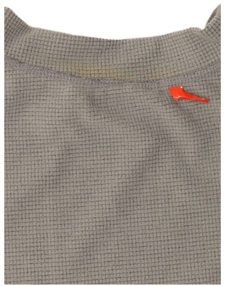 The North Face Mens Top Long Sleeve 2XL Grey Polyester