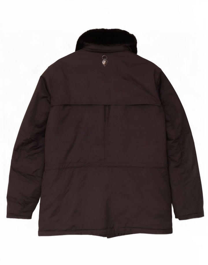 Piero Guidi Mens Utility Jacket UK 44 2XL Black Cotton