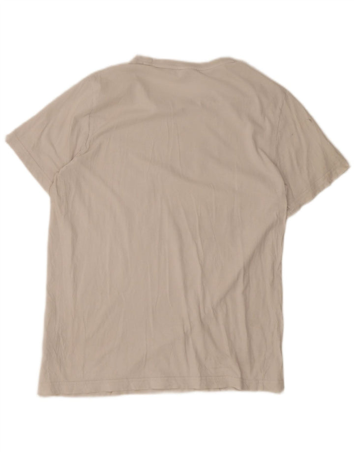 Puma Mens Graphic T-Shirt Top Large White Cotton