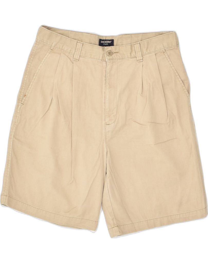 DOCKERS Mens Pegged Chino Shorts W34 Large  Beige Cotton | Vintage Dockers | Thrift | Second-Hand Dockers | Used Clothing | Messina Hembry 