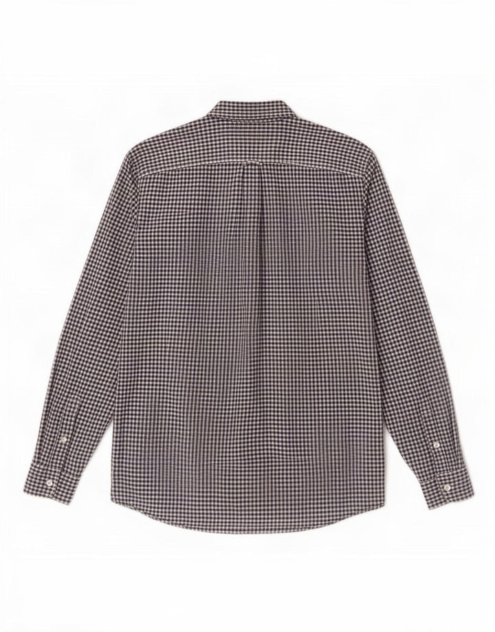 Timberland Mens Regular Fit Shirt Medium Black Gingham Cotton