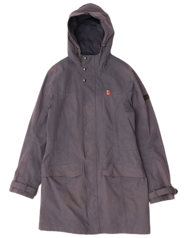 Berghaus Womens Hooded Raincoat UK 12 Medium Blue Polyamide