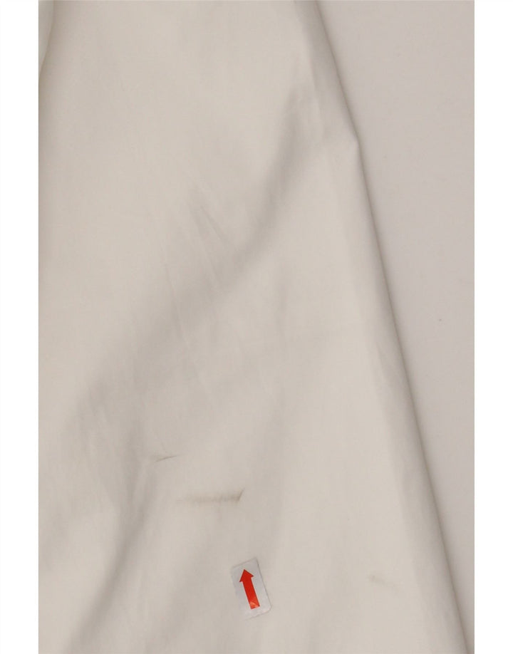 Nike Mens Hooded Bomber Jacket UK 36 Small White Colourblock Polyester