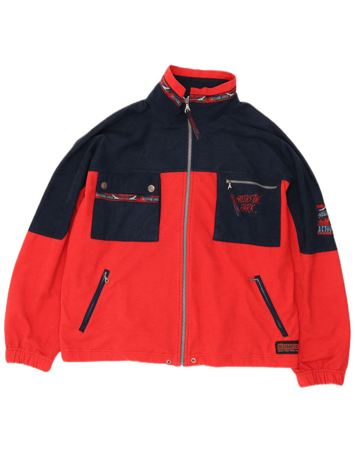 Sreekstone Park Mens Tracksuit Top Jacket XL Red Colourblock