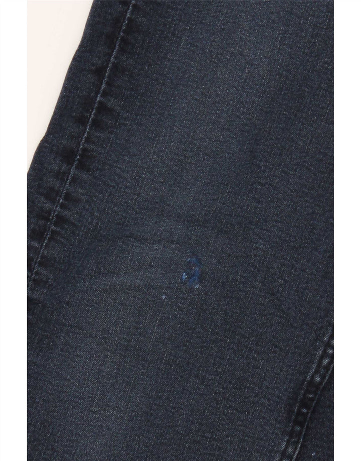 Marks & Spencer Womens Straight Jeans UK 10 Small W30 L27 Navy Blue