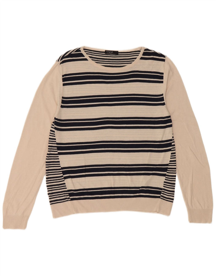 Marks & Spencer Womens Boat Neck Jumper Sweater UK 14 Medium Black