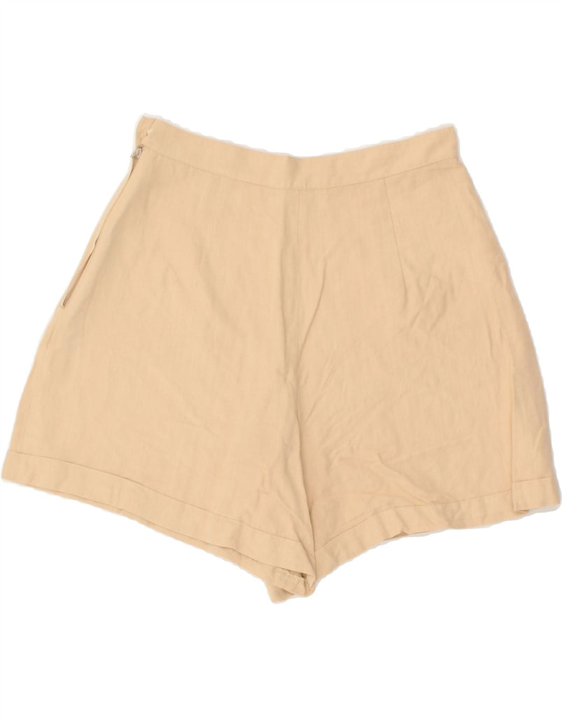 VINTAGE Womens High Waist Casual Shorts IT 44 Medium W28 Beige | Vintage Vintage | Thrift | Second-Hand Vintage | Used Clothing | Messina Hembry 