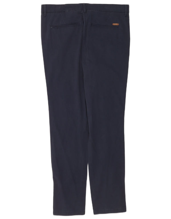 Jack & Jones Mens Slim Fit Chino Trousers W34 L32 Navy Blue
