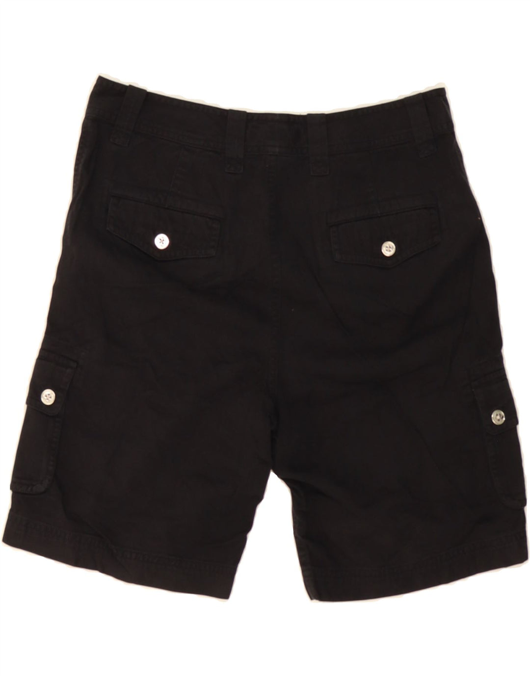 RALPH LAUREN Womens Petite Cargo Shorts US 6 Medium W30  Black Cotton Vintage Ralph Lauren and Second-Hand Ralph Lauren from Messina Hembry 