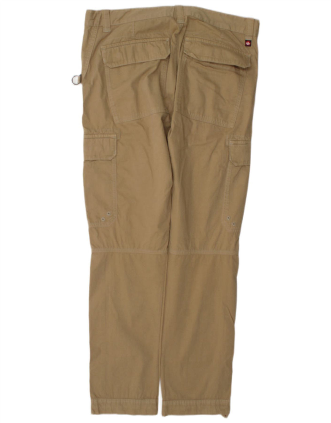 Murphy & Nye Mens Straight Cargo Trousers W36 L32 Beige Cotton