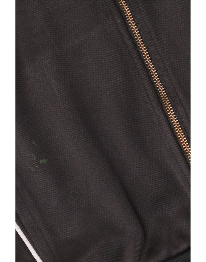Adidas Mens Tracksuit Top Jacket Medium Black Colourblock Polyester