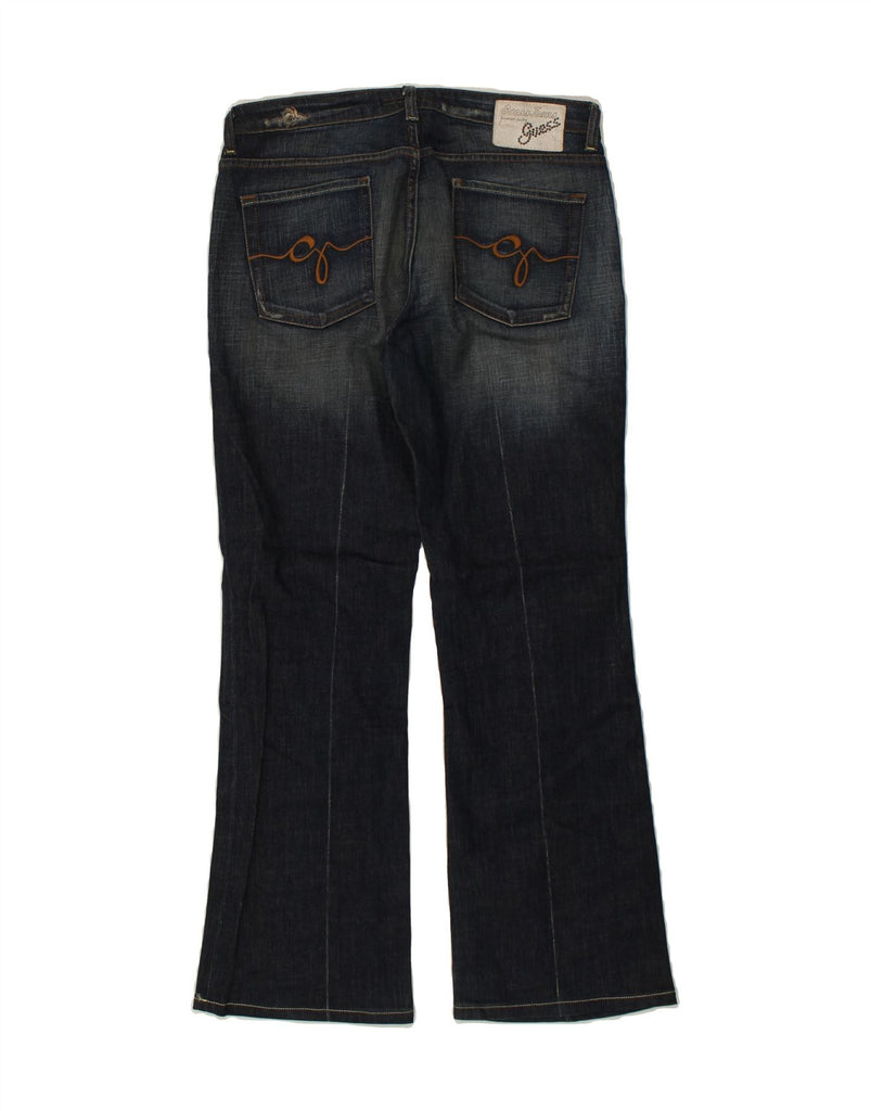 GUESS Womens Bootcut Jeans W31 L29 Navy Blue Cotton Vintage Guess and Second-Hand Guess from Messina Hembry 