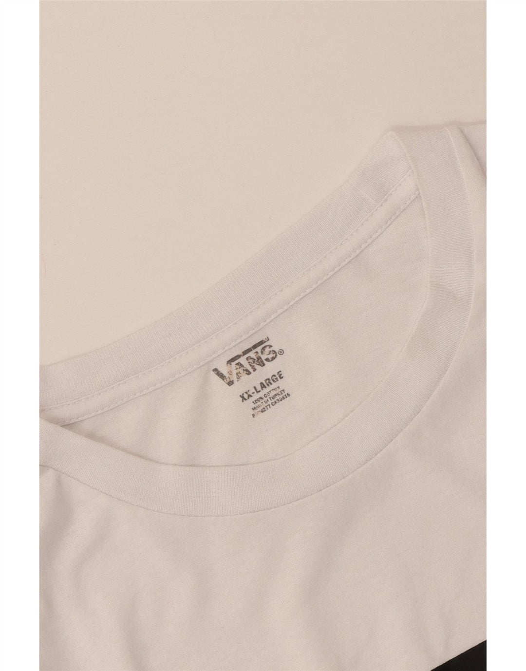 Vans Mens Graphic Top Long Sleeve 2XL White Cotton