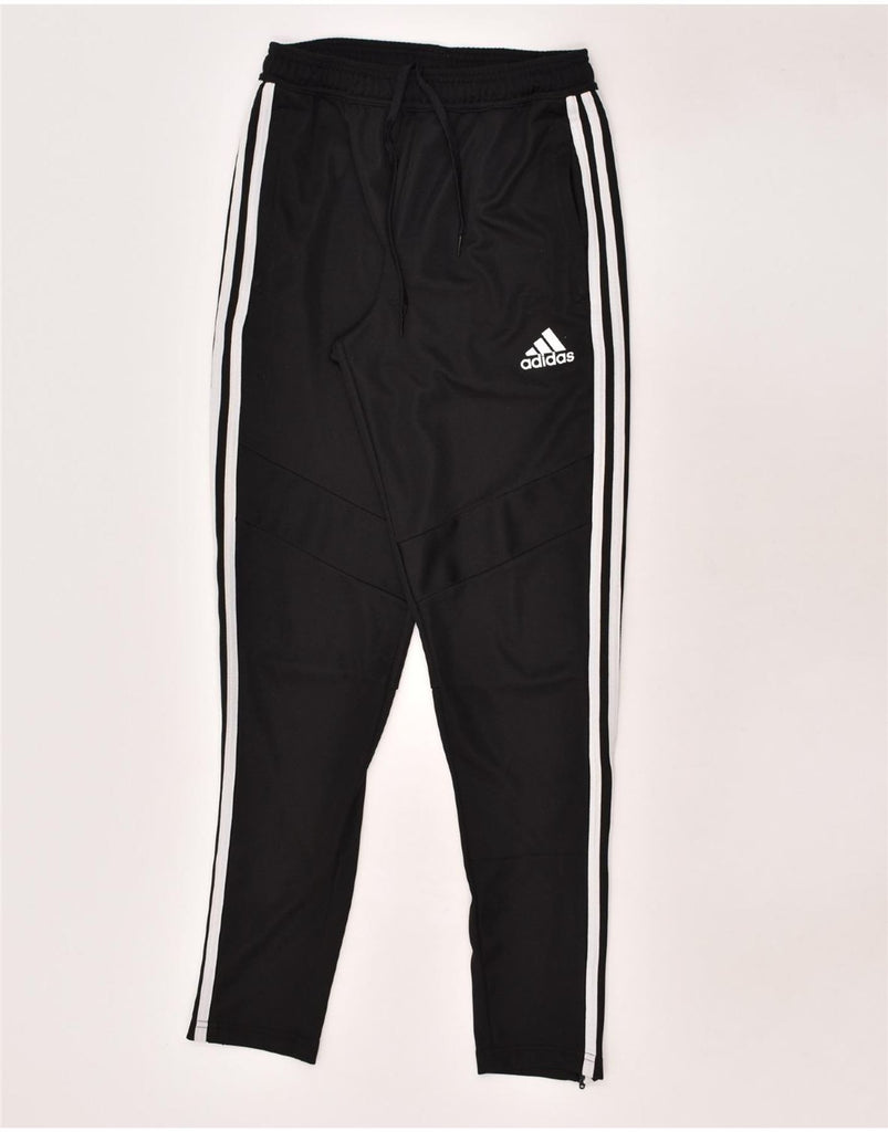 ADIDAS Mens Tracksuit Trousers Small Black Polyester | Vintage Adidas | Thrift | Second-Hand Adidas | Used Clothing | Messina Hembry 