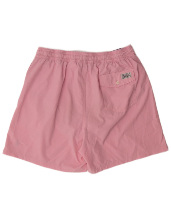 POLO RALPH LAUREN Mens Swimming Shorts 2XL Pink Polyester