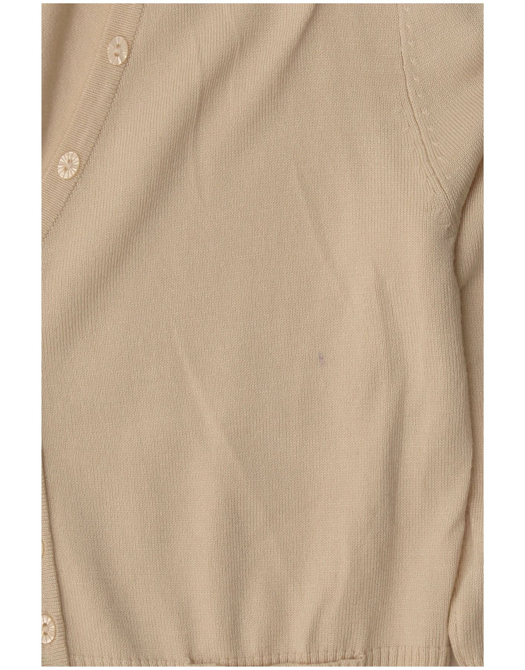 John Lewis Womens Cardigan Sweater UK 10 Small Beige Viscose
