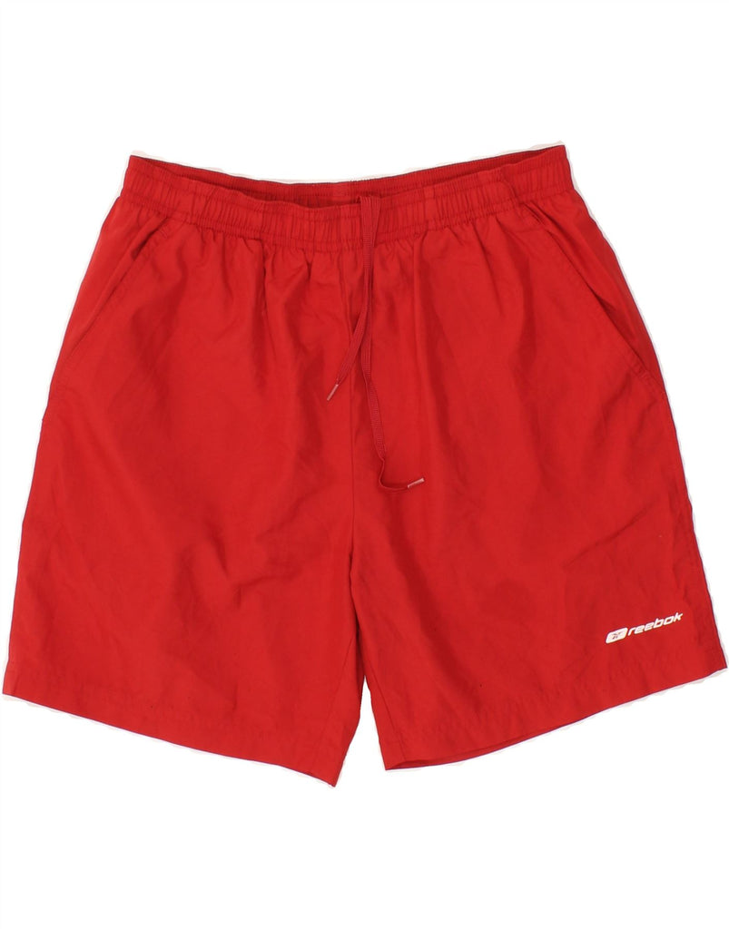 REEBOK Boys Sport Shorts 11-12 Years Red Polyester | Vintage Reebok | Thrift | Second-Hand Reebok | Used Clothing | Messina Hembry 