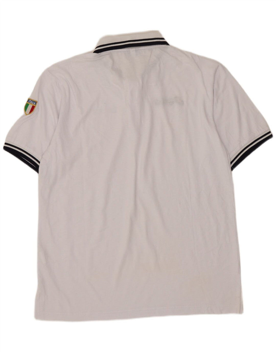 Asics Mens Polo Shirt Large White Cotton