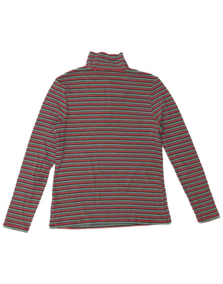 Marks & Spencer Womens Top Long Sleeve UK 14 Medium Multicoloured Striped