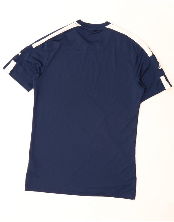 Adidas Mens Aeroready Graphic T-Shirt Top Small Navy Blue Colourblock