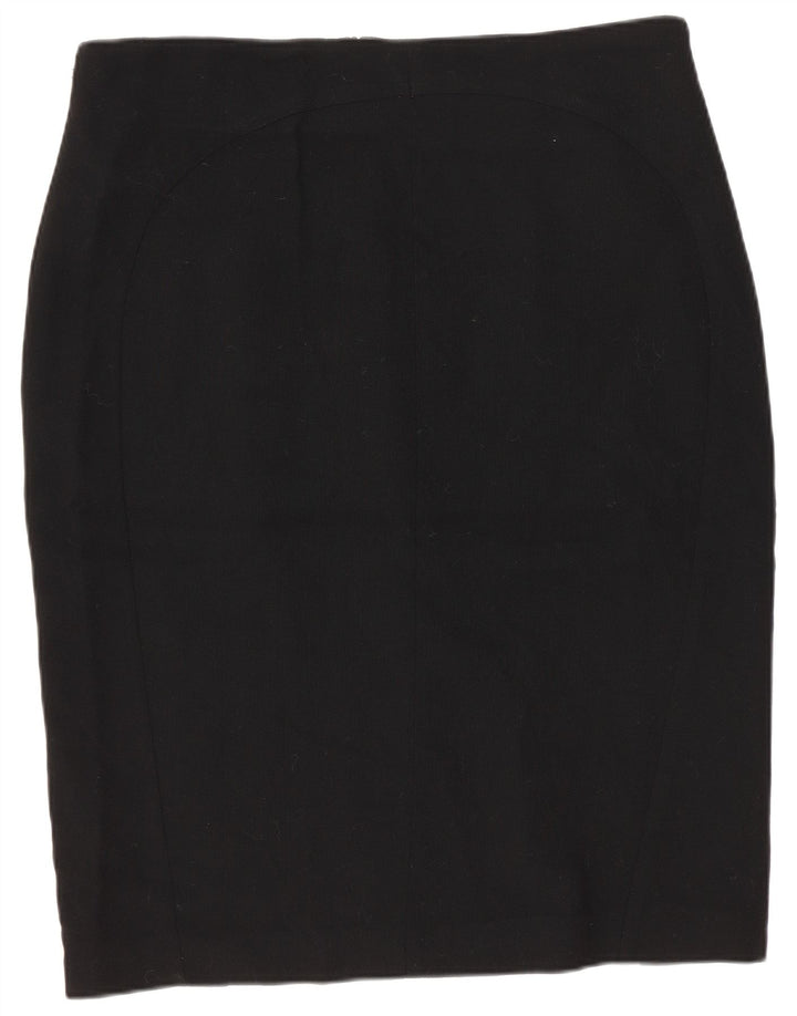 Hobbs Womens Pencil Skirt UK 14 Large W32 Black Wool