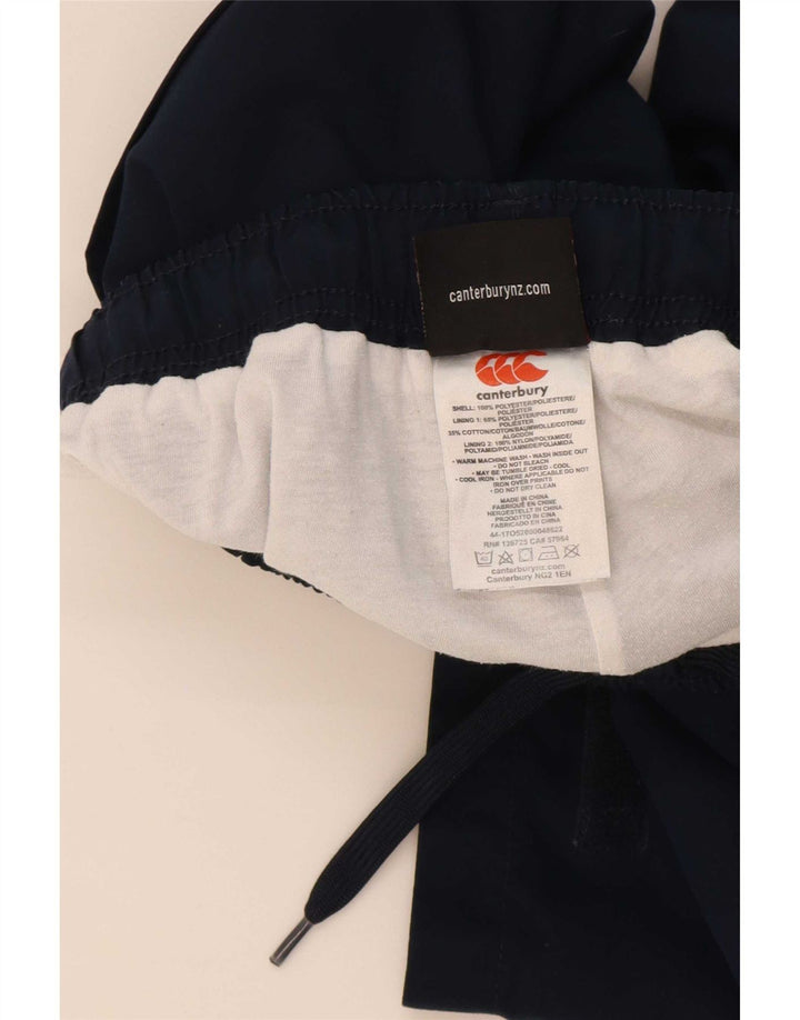 Canterbury Boys Windbreaker Trousers 11-12 Years Navy Blue Polyester