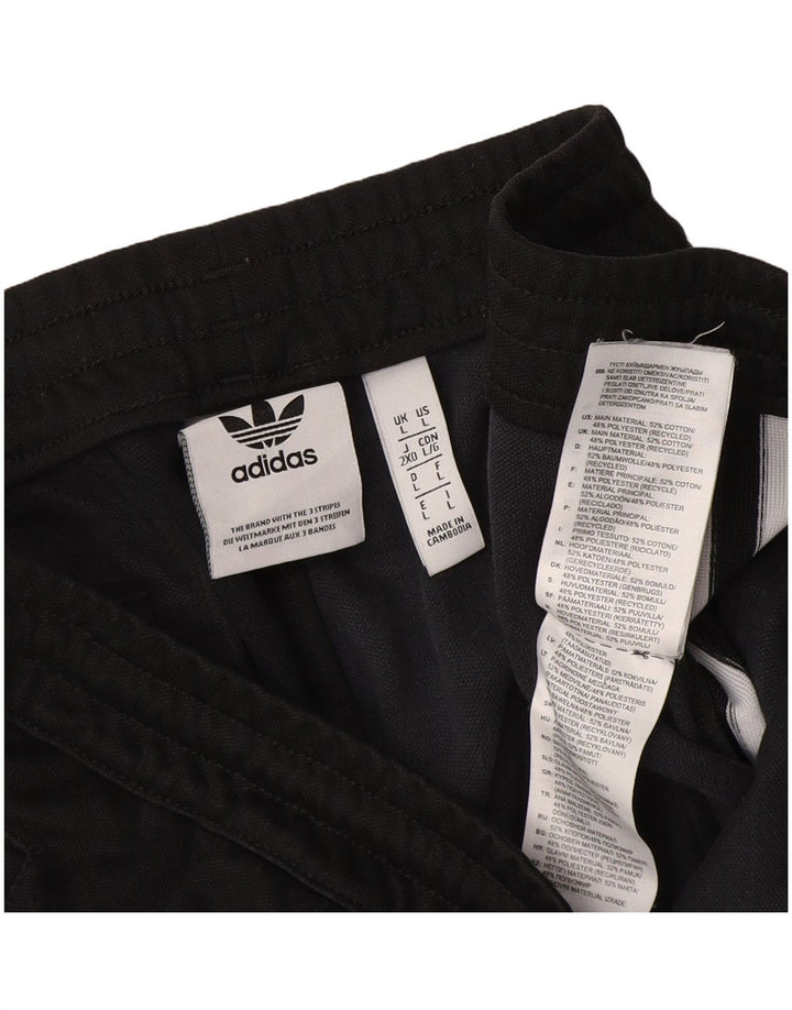 Adidas Mens Tracksuit Trousers Large Black Cotton