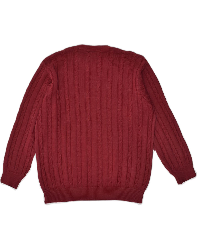 NAVIGARE Mens Crew Neck Jumper Sweater Medium Maroon | Vintage Navigare | Thrift | Second-Hand Navigare | Used Clothing | Messina Hembry 