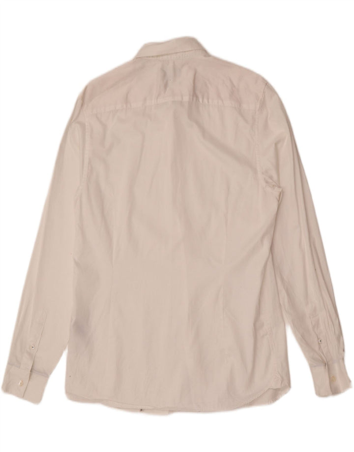 Ted Baker Mens Slim Fit Shirt Size 4 Large White Cotton