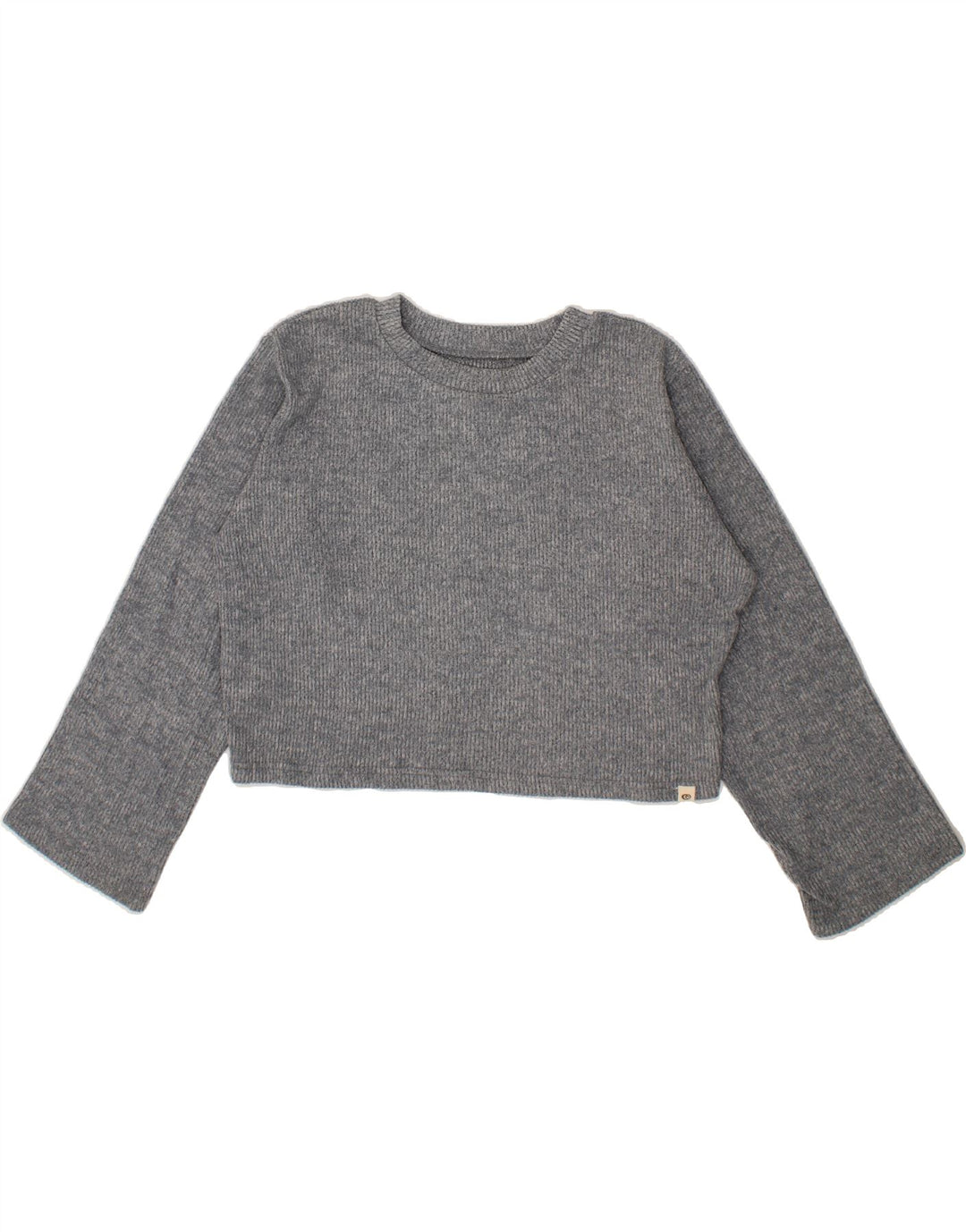 RIP CURL Womens Oversized Crop Boat Neck Jumper Sweater UK 10 Small Grey Vintage Rip Curl and Second-Hand Rip Curl from Messina Hembry 