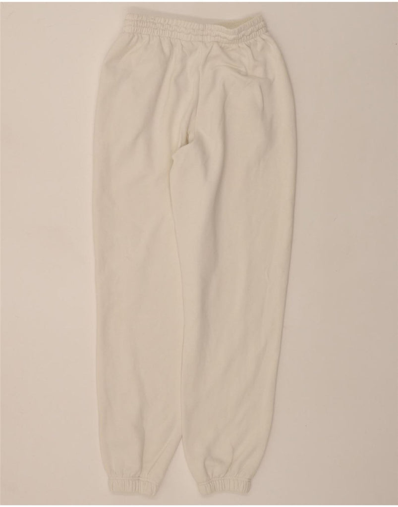 ADIDAS Womens Tracksuit Trousers Joggers UK 8 Small White Cotton Vintage Adidas and Second-Hand Adidas from Messina Hembry 