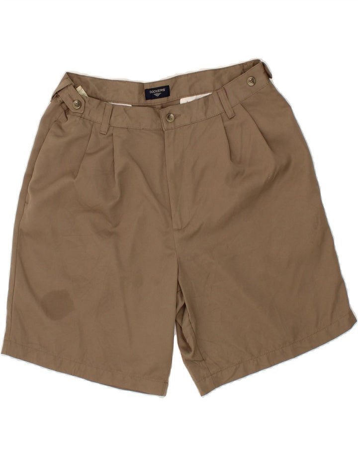 DOCKERS Mens Pegged Chino Shorts W34 Large Brown Cotton Vintage Dockers and Second-Hand Dockers from Messina Hembry 