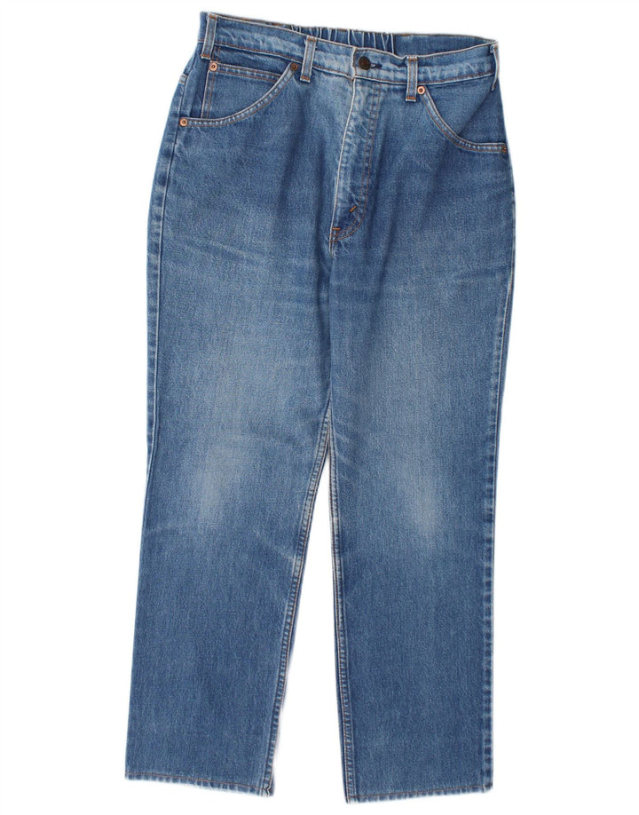 Levi's Womens Straight Jeans W34 L26 Blue Cotton