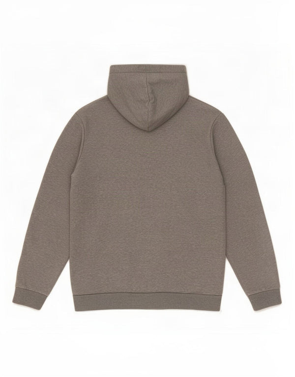 Puma Mens Hoodie Jumper Medium Grey Flecked Cotton
