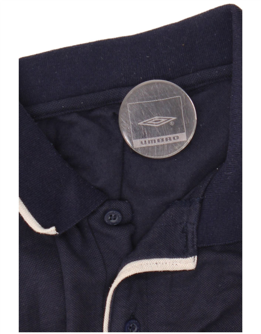 Umbro Mens Polo Shirt 2XL Navy Blue Polyester