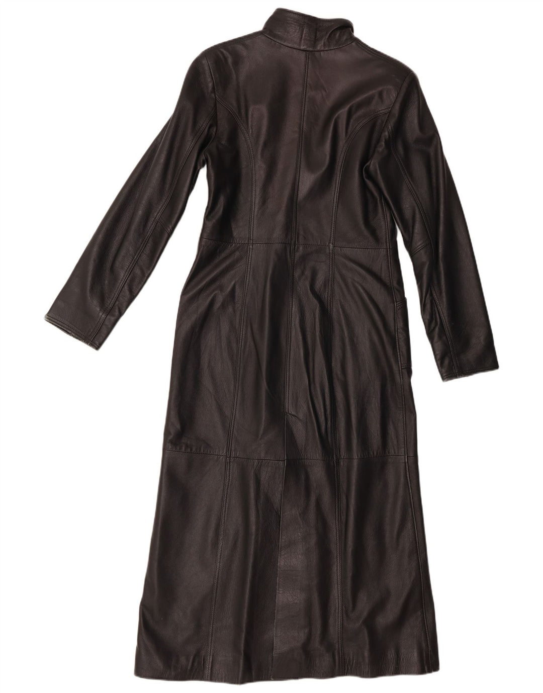 Wake Womens Leather Coat UK 12 Medium Black Leather