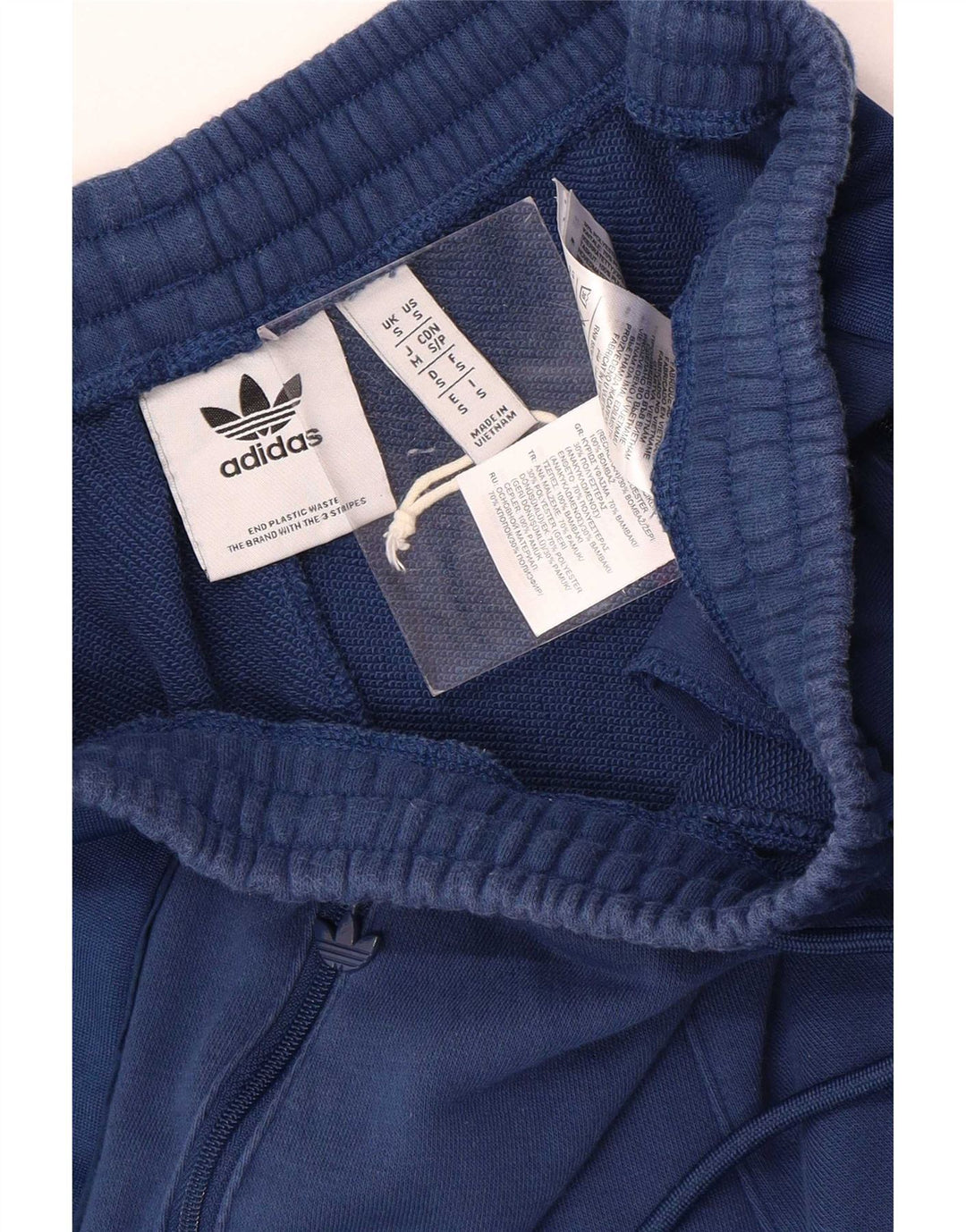 Adidas Mens Graphic Sport Shorts Small Navy Blue Cotton