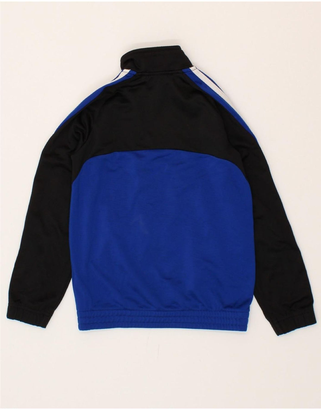ADIDAS Boys Tracksuit Top Jacket 7-8 Years Blue Colourblock Polyester Vintage Adidas and Second-Hand Adidas from Messina Hembry 