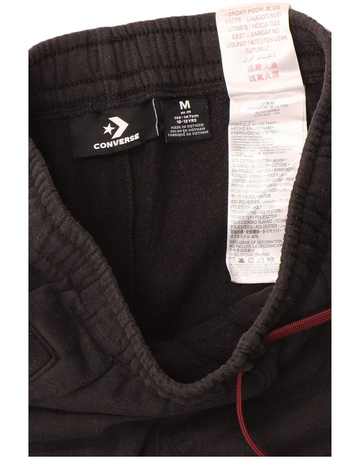 Converse Boys Graphic Tracksuit Trousers Joggers 10-11 Years Medium Black