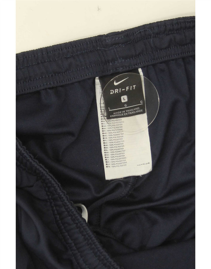 Nike Mens Tracksuit Trousers Large Navy Blue Polyester