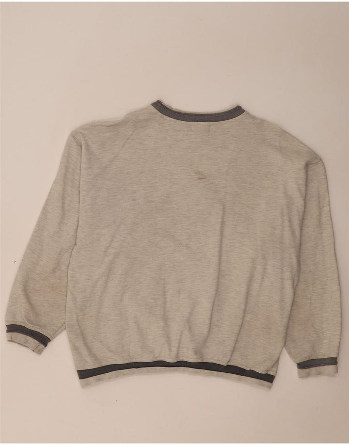 Berto Lucci Mens Princeton Sweatshirt Jumper Medium Grey Colourblock