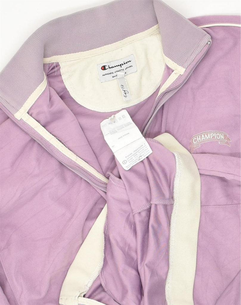 CHAMPION Womens Easy Fit Fleece Jacket UK 22 3XL Pink Polyester | Vintage Champion | Thrift | Second-Hand Champion | Used Clothing | Messina Hembry 