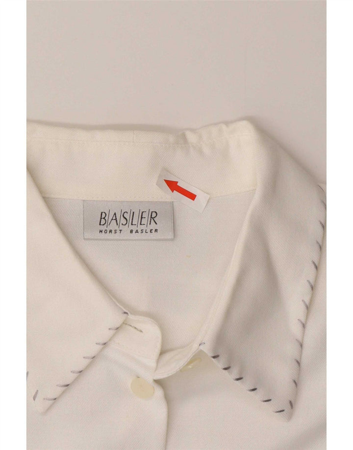 Basler Womens Shirt Blouse EU 44 XL White Viscose