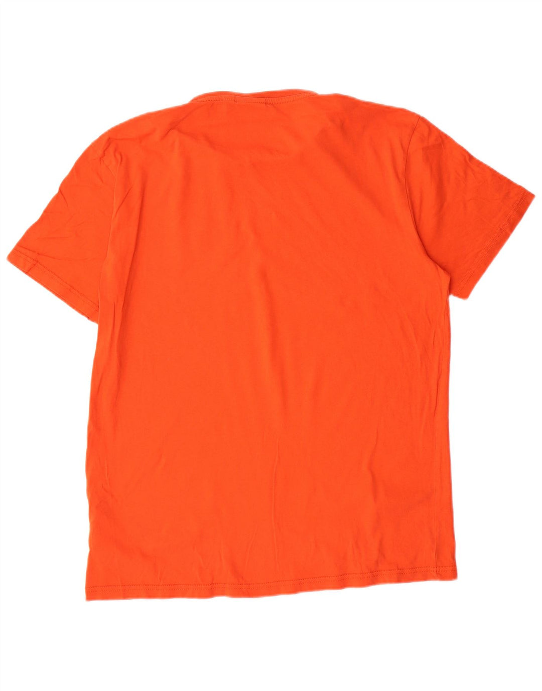 NAPAPIJRI Mens T-Shirt Top Large Orange Cotton