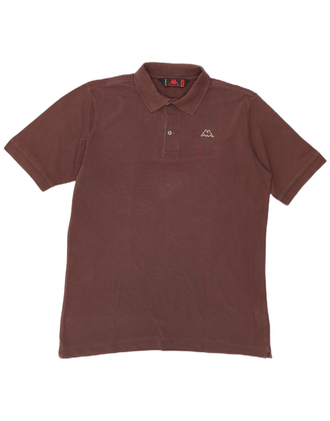 KAPPA Mens Polo Shirt Medium Brown Cotton