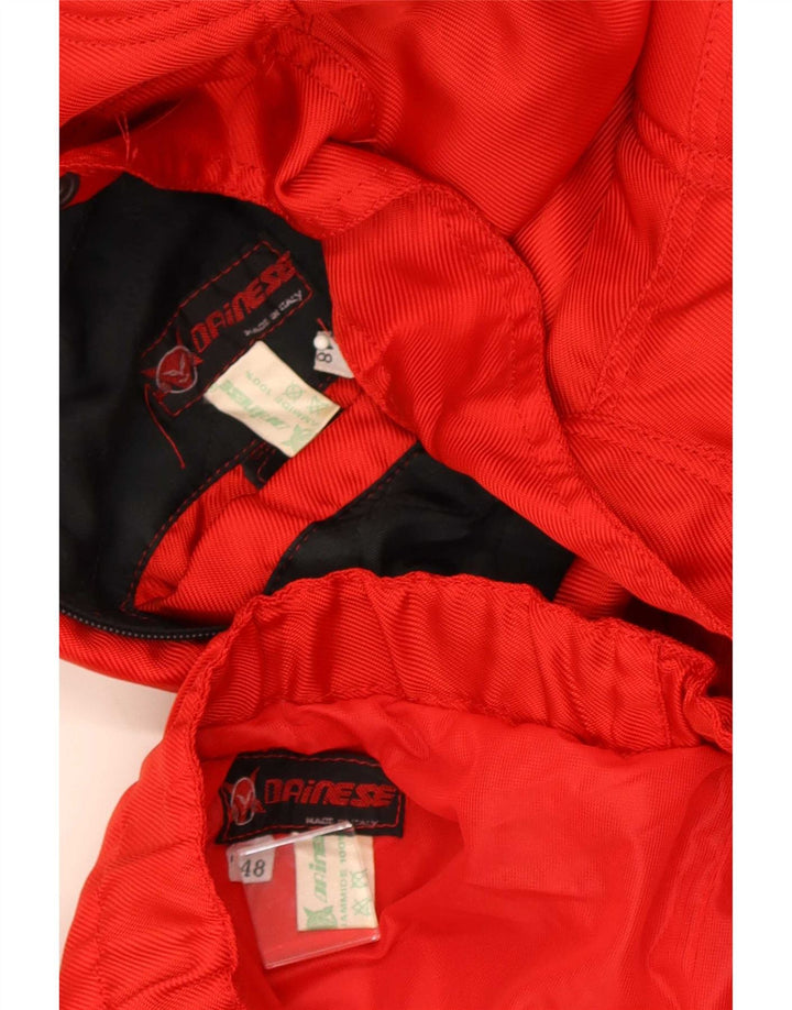 Dainese Mens Motorstyle 2 Piece Set IT 48 Medium W30 L31 Red Polyamide