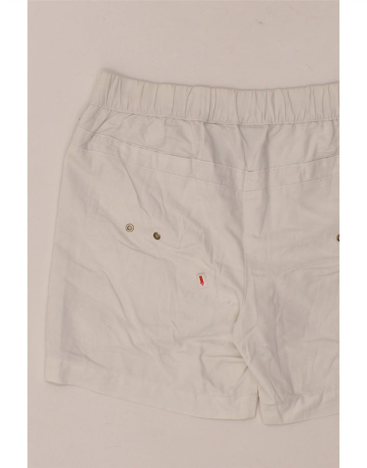 NIKE Womens Sport Shorts UK 10/12 Medium  White Cotton Vintage Nike and Second-Hand Nike from Messina Hembry 