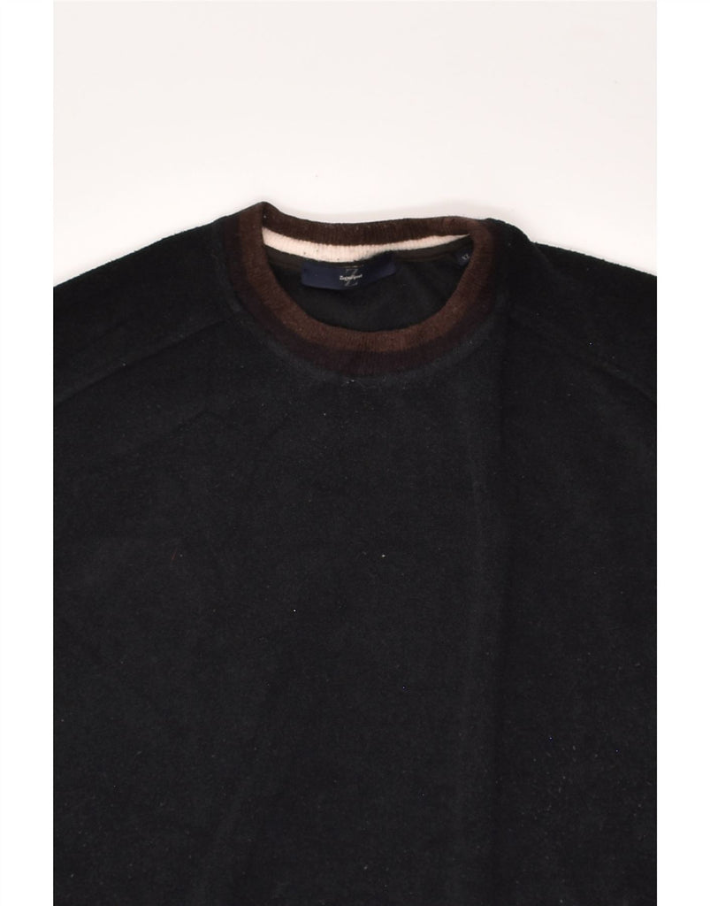 ZEGNA SPORT Mens Fleece Jumper XL Black Polyester | Vintage Zegna Sport | Thrift | Second-Hand Zegna Sport | Used Clothing | Messina Hembry 